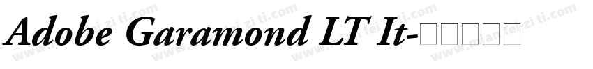 Adobe Garamond LT It字体转换